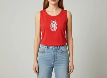 czerwone body intimissimi: T-shirt damski, rozmiar S — 6