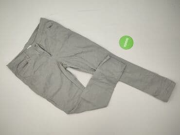 szare szerokie jeansy: Bpc bonprix collection, Spodnie materiałowe damskie, rozmiar 3XL — 2