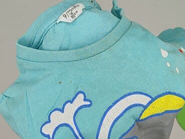 krótkie spodenki niemowlęce 74: T-shirt, 9-12 months, condition - Very good — 6