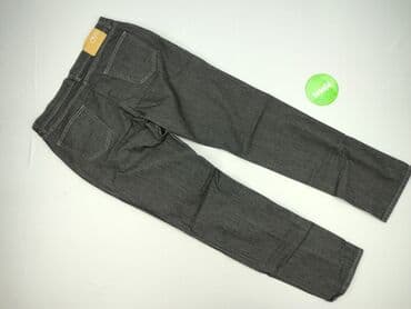 szare szerokie jeansy: Jeansy damskie, rozmiar XL — 3