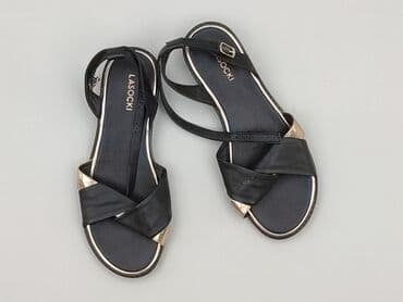 sandaly lasocki zlote: Sandały damskie, rozmiar 38 — 1