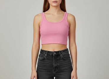 crop top spódnice: Sinsay, Top damski, rozmiar 2XS — 1