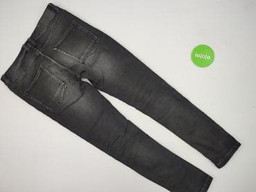 czarne converse na platformie: Jeansy damskie, rozmiar XS — 3