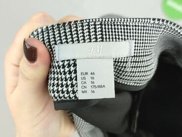 czarne spódnice w kratę: H&M, Spódnica damska, rozmiar 3XL — 4