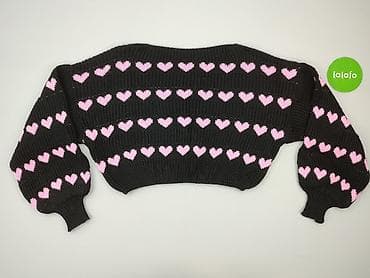 czarny sweter oversize: Sweter damski, rozmiar 4XL — 2