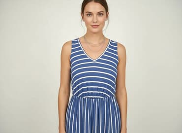 spódnice w paski maxi: Sukienka damska, rozmiar S — 1