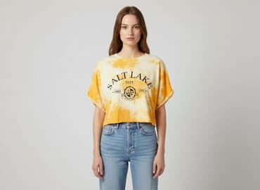 mystery box z koszulkami piłkarskimi: Bershka, T-shirt damski, rozmiar XS — 6