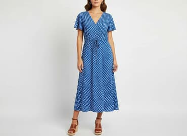 sukienki maxi na wesele niebieska: Sukienka damska, rozmiar S — 6