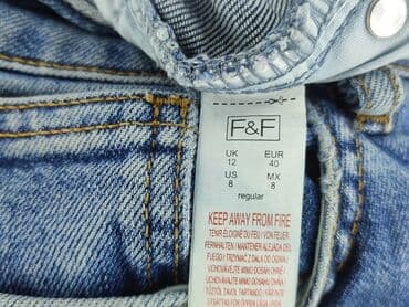 jeansy damskie proste nogawki: F&F, Jeansy damskie, rozmiar L — 5