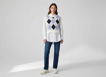 dzianinowa kamizelka h m: H&M Divided, Sweter damski, rozmiar L — 7