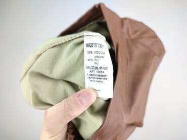 zamszowe legginsy: Legginsy Ze skóry ekologicznej damskie, rozmiar S — 5
