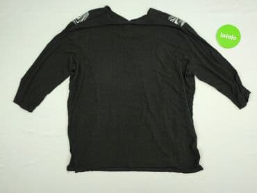 sukienka z marszczeniem na brzuchu plus size: Bluzka damska, rozmiar 4XL — 3