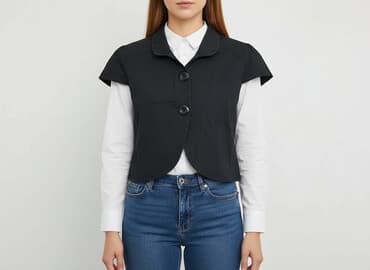 kamizelka damska krótka h m: Kamizelka damska, rozmiar S — 5