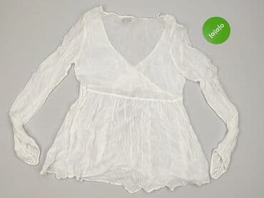 biała bluza pull bear: PULL&BEAR, Bluzka damska, S — 3