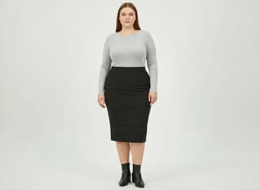 spódniczka ze skóry naturalnej: Spódnica damska, rozmiar 4XL — 6