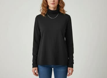 bluzki z golfem: Bluzka damska, rozmiar S — 5