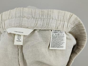 bluzki len: H&M, Spodnie materiałowe damskie, rozmiar M — 4