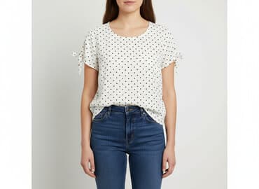 biale bluzki z bufiastymi rekawami: Greenpoint, Bluzka damska, rozmiar XL — 6