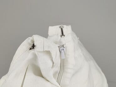 ubrania z lnu i bawełny: Spodnie materiałowe damskie, rozmiar L — 6