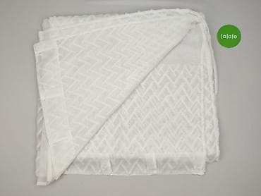 figurki kur: Biała firana/woal z wypukłym wzorem - Kolor: śnieżna biel - Materiał — 3