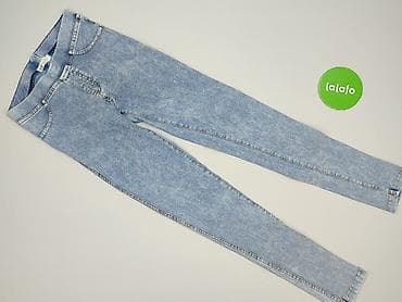 marynarka khaki h m: Spodnie jeansowe, H&M, 12 lat, 152, stan - Bardzo dobry — 2