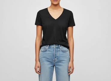 biały t shirt zara: Zara, T-shirt damski, rozmiar M — 7