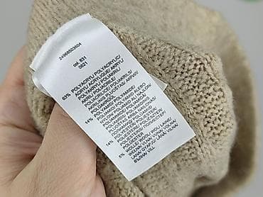 zuzyte majtki: Damskie dzianinowe spodnie culotte w kolorze beżowym. - Krój: szeroka — 4