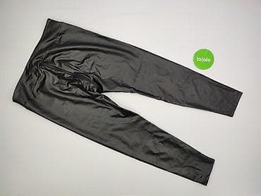 kremowe getry: Legginsy Ze skóry ekologicznej damskie, rozmiar XL — 3