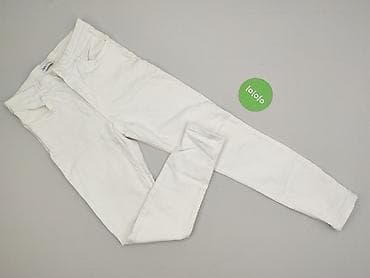 zara biale spodnie: Zara, Jeansy damskie, rozmiar M — 2