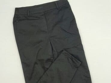 spodnie czarne damskie z niskim stanem: H&M, Spodnie materiałowe damskie, rozmiar M — 2