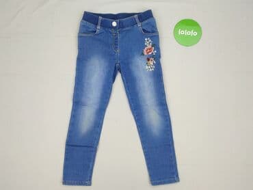 piżama hello kitty spodnie: Spodnie jeansowe, 3-4 lat, 98/104, stan - Bardzo dobry — 2