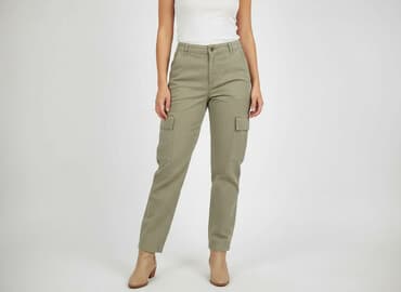 cargo jeans baggy: Jeansy damskie, rozmiar S — 6