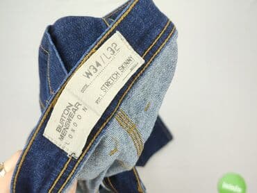 spodnie dresowe i marynarka: Burton Menswear London, Jeansy dla mężczyzn, L — 4