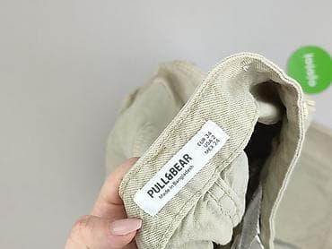 czarne cargo pull and bear: PULL&BEAR, Spodnie cargo damskie, rozmiar XS — 4