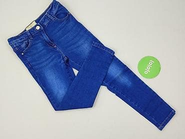 czapka bajzel: Spodnie jeansowe, Next, 9 lat, 128/134, stan - Idealny — 2
