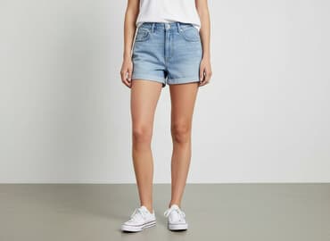 krótkie spodenki mom jeans: H&M, Szorty damskie, rozmiar M — 6