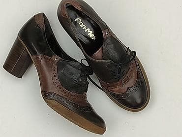 kononowicz w kamizelce: Czółenka damskie Ann-Mex w stylu brogues/oxford na słupku - Marka — 1