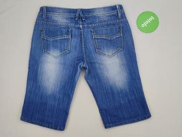 jeansy cropped damskie: Spodnie 3/4 damskie, rozmiar M — 3