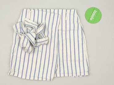 krótkie spodenki z wysokim stanem w paski: H&M, Szorty damskie, rozmiar S — 3