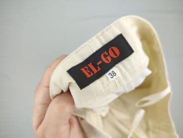 legginsy woskowane wysoki stan: Material trousers for women, M — 4