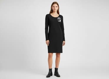 czarne body z długim rękawem h m: H&M, Women`s dress, size XS — 1