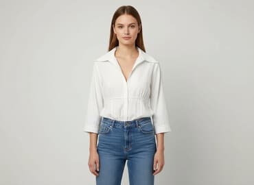 białe bluzki koronkowe duże rozmiary: Bluzka damska, rozmiar L — 1