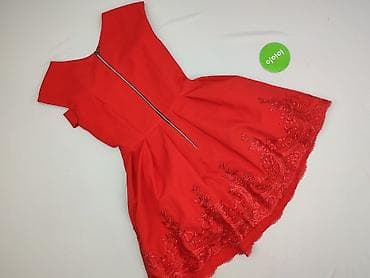 czerwoną sukienki: Sukienka damska, rozmiar S — 3