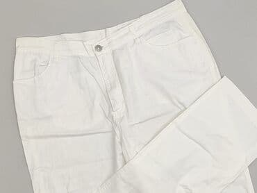 wide jeans: Spodnie materiałowe damskie, rozmiar M — 1