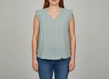 sinsay koszulka w kropki: Sinsay, Bluzka damska, rozmiar XL — 6