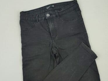 legginsy woskowane wysoki stan: Sinsay, Jeansy damskie, M — 1