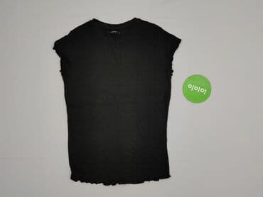 czarne t shirty w serek damskie: Reserved YFL, T-shirt damski, rozmiar S — 2