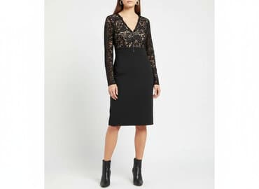 czarne body eleganckie: BODY FLIRT, Sukienka damska, rozmiar S — 6