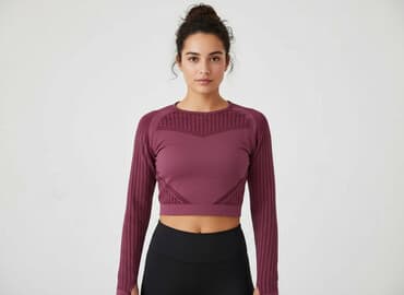 bluzki sportowa damskie długi rękaw: Top damski, rozmiar XS — 6