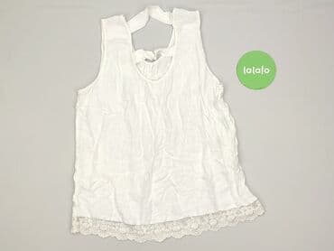 czerwony stanik pod białą bluzkę: Bluzka damska, rozmiar S — 3